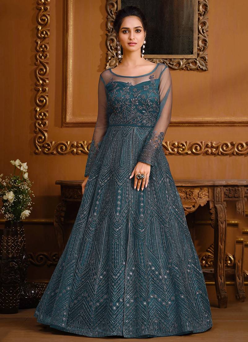 Fancy net outlet gown